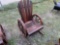 Wooden Wagon Wheel Rocker