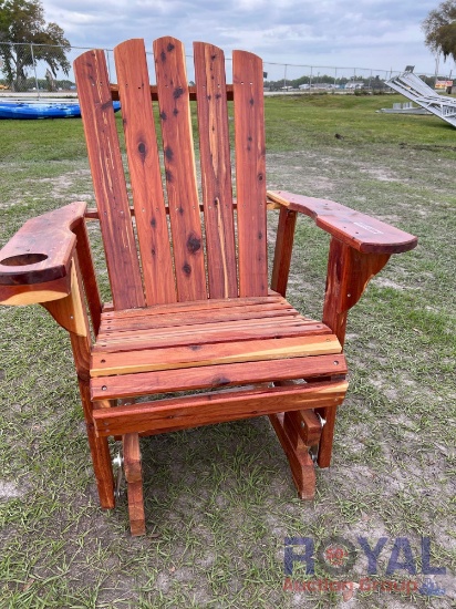 Red Cedar Glider Chair