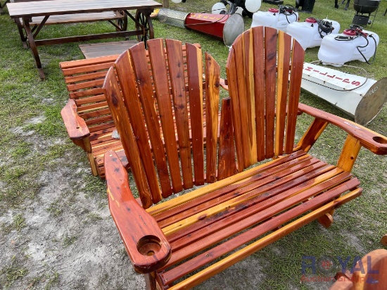 Red Cedar Glider Bench