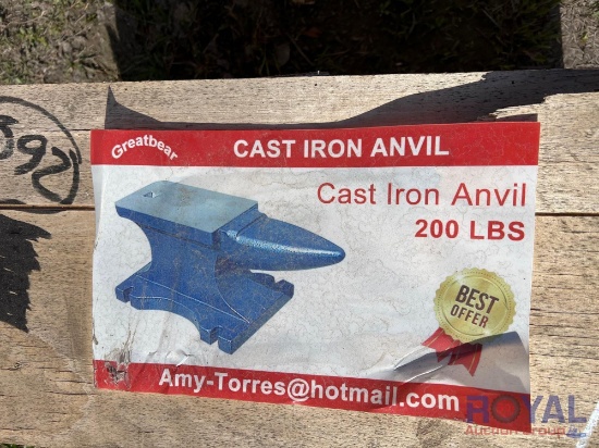 2024 200lb. Cast Iron Anvil