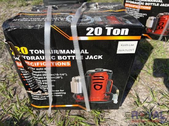 2024 20 Ton Air/Manual Hydraulic Bottle Jack