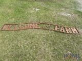 Welcome to the Farm Sign
