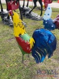 3ft Rooster Lawn Art