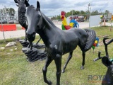 Horse Lawn Art
