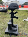 Soldier's Cross Memorial Lawn Art