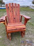Red Cedar Glider Chair