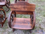 Wooden Wagon Wheel Chair