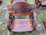 Wooden Wagon Wheel Chair