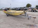 1990 Monark 18ft Boat with 1991 Quickload 20ft S/A Trailer