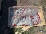 Pallet of Various Size Unused Shackles