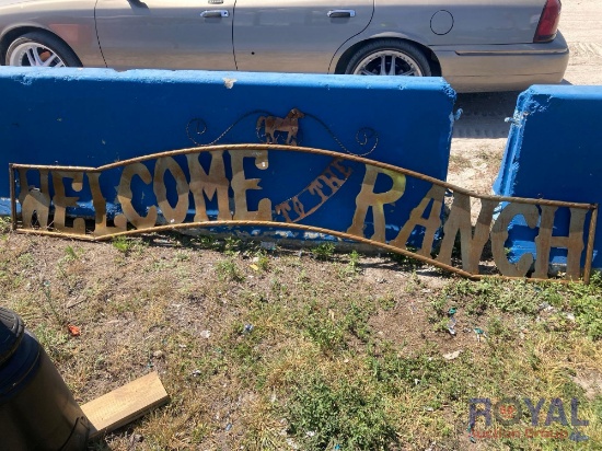 Welcome to the Ranch sign