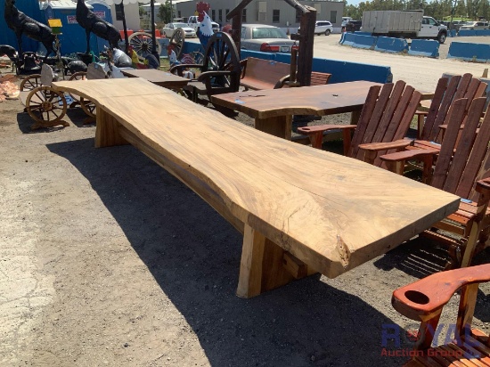 16ft. 8in. x 4ft. Live Edge Dining Room Table