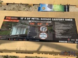 2024 12ft x 20ft Metal Garage Carport Shed