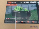 2024 TMG Industrial MGB79 79in Metal Raised Garden Bed