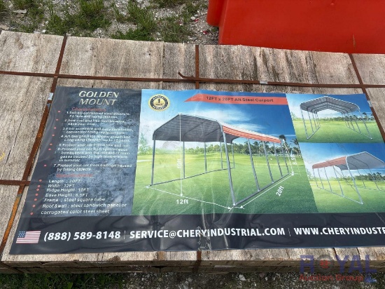 2024 Golden Mount 12 X 20ft Steel Carport