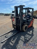 2013 Toyota 8FGU25 5,000lbs Cushion Tire Forklift