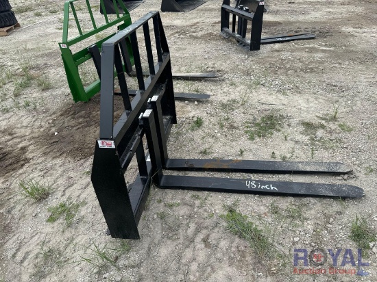 2024 Kivel 48in 3,500lbs Fork And Frame Skid Steer Attachment