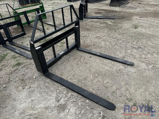 2024 Kivel 48in 3,500lbs Fork And Frame Skid Steer Attachment