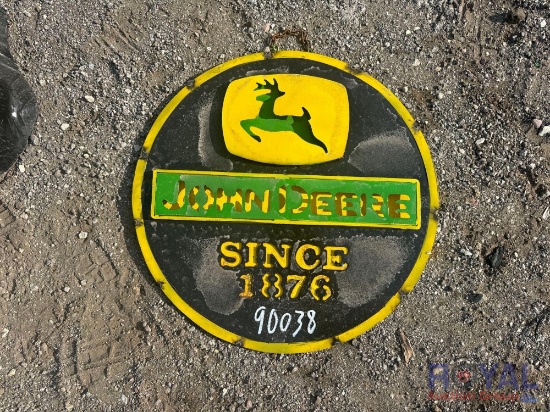 John Deere Metal Sign
