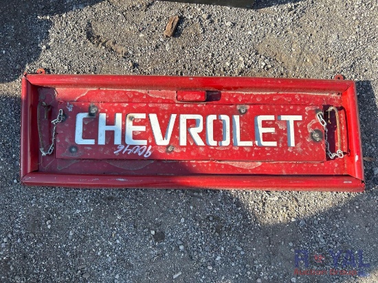 Chevrolet Metal Tailgate Sign