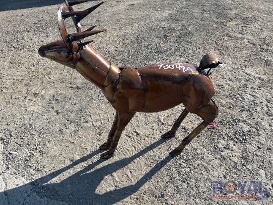 Metal Deer Statue