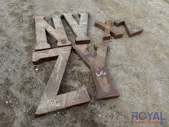 Assortment Of Metal Letters