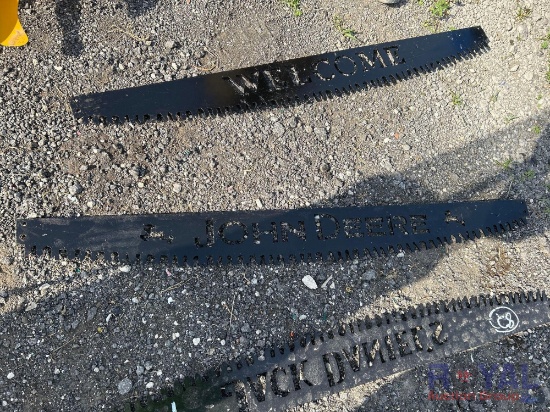 Metal Crosscut Saw John Deere Sign