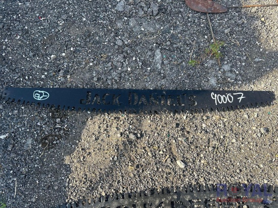 Metal Crosscut Saw Jack Daniels Sign