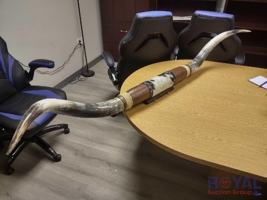 Long Horn Bull Horn Wall Mount