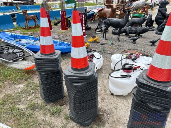 25 Reflective Traffic Cones