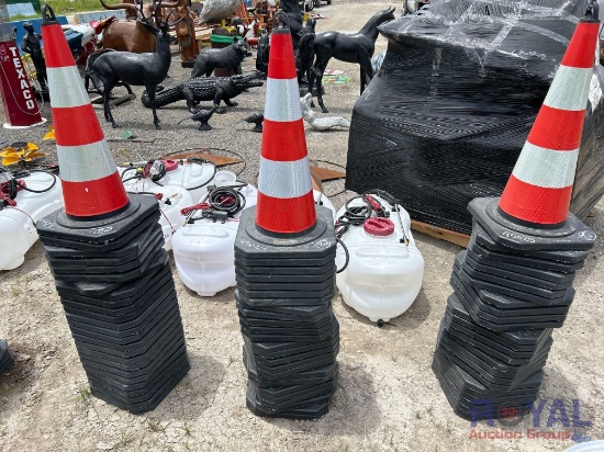 25 Reflective Traffic Cones