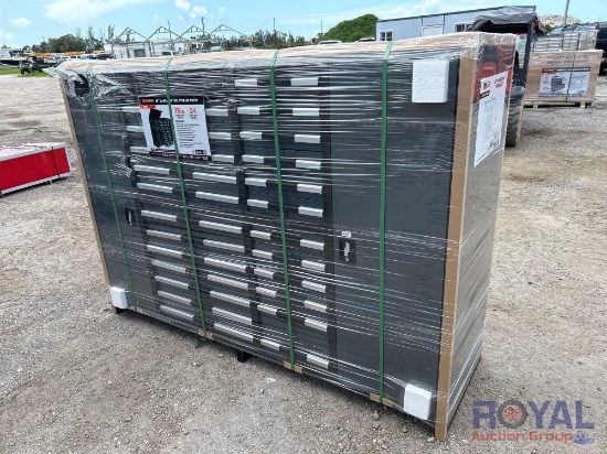 2024 TMG 7ft. 24 Drawer Industrial Tool Storage Chest
