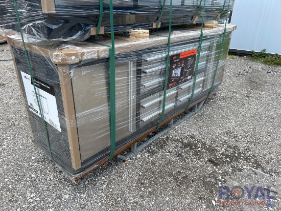 2024 TMG Industrial 7ft 7 Drawer Stainless Steel Workbench