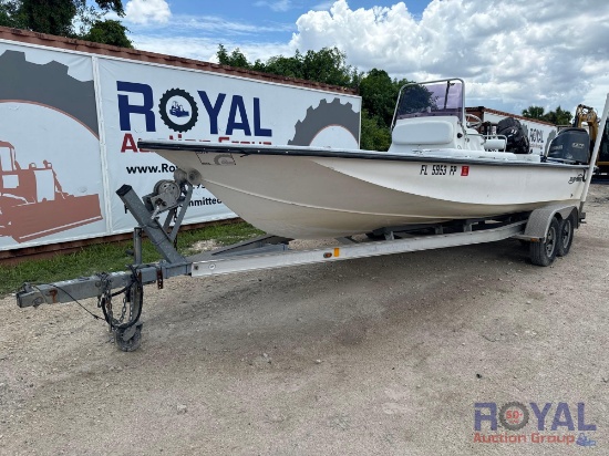 2013 22ft. Blue Wave Boat with Aluminum T/A Trailer