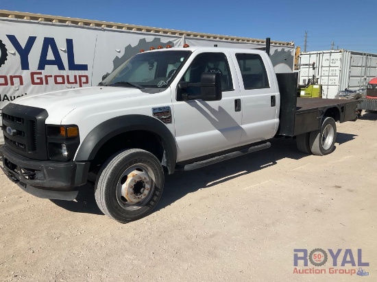 2008 Ford F-550 Crew Cab Flatbed Truck