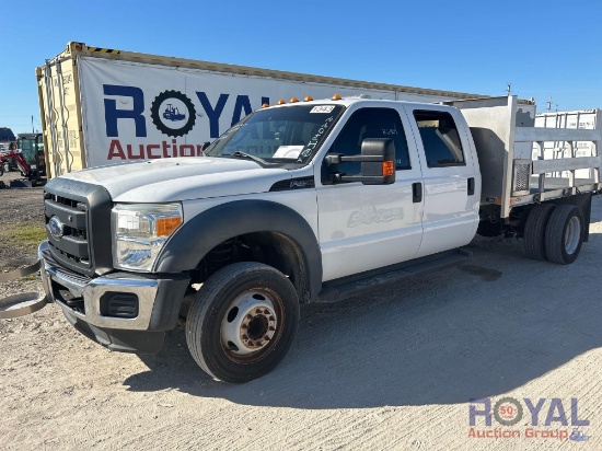 2016 Ford F450 Crew Cab Flatbed Truck