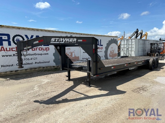 2022 Stryker GNWF14K T/A 34ft Dovetail Flat Deck Trailer