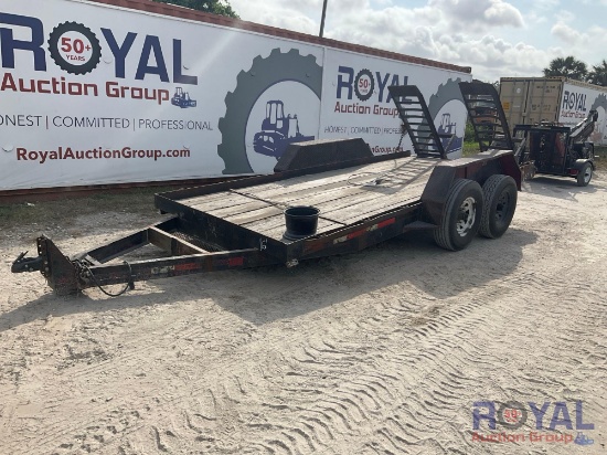 2013 Rolls Rite T/A Equipment Trailer w/ Fold Down Rampa