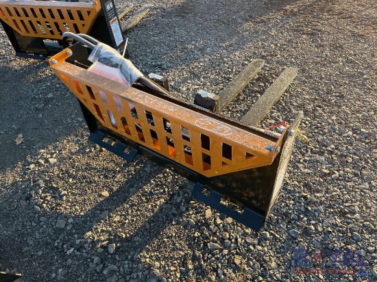 2024 Wolverine PFA-11-3300G 48in Pallet Fork Hydraulic Adjustable Skid Steer Attachment