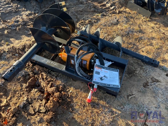 2024 Wolverine ADB-13-1218R Hydraulic Auger Drive and Bit Skid Steer Attachment