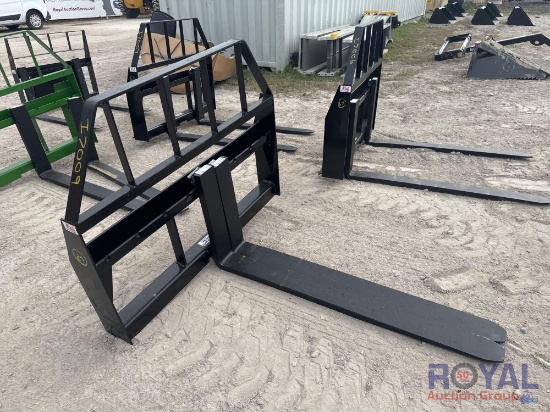 2024 Kivel 48in 3,500lbs Fork and Frame Skid Steer Attachment