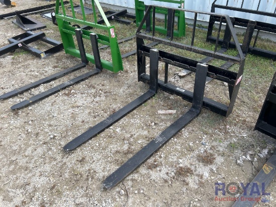 2024 Kivel 48in 3,500lbs Fork and Frame Skid Steer Attachment