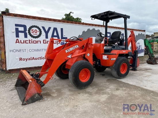 1999 Kubota R520S 4X4 Articulating Tractor Loader Backhoe