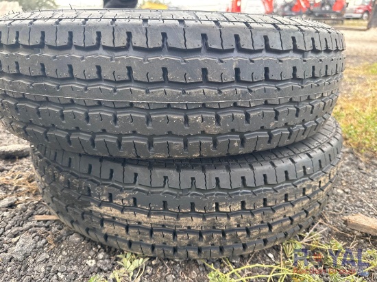 2 ST205/75R15 Trailer Tires