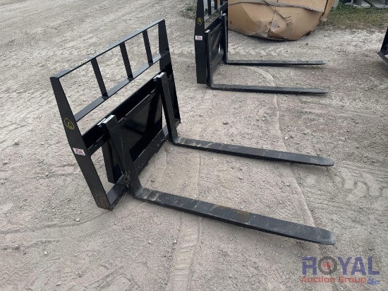 2024 42in Kivel Pallet Fork Mini Skid Steer Attachment