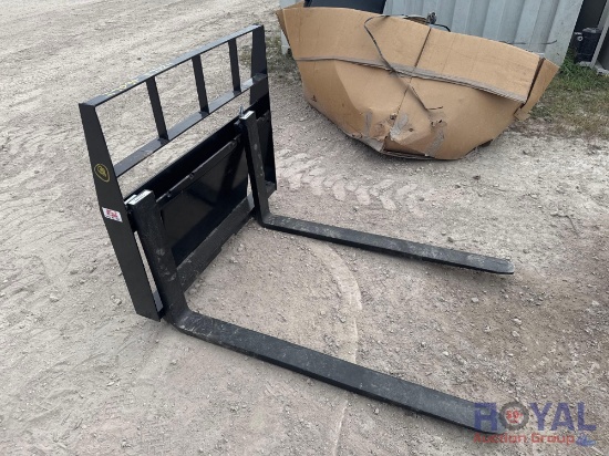 2024 42in Kivel Pallet Fork Mini Skid Steer Attachment