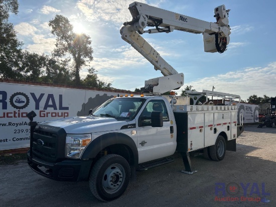 2012 Ford F-550 4x4 Altec AT40M 40ft Material Handler Bucket Truck