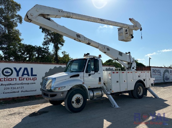 2013 International DuraStar 4300 Altec AA755 55ft Material Handler Bucket Truck