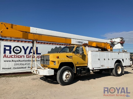 1990 Ford F800 Versalift VN-60-P1 60ft Bucket Truck