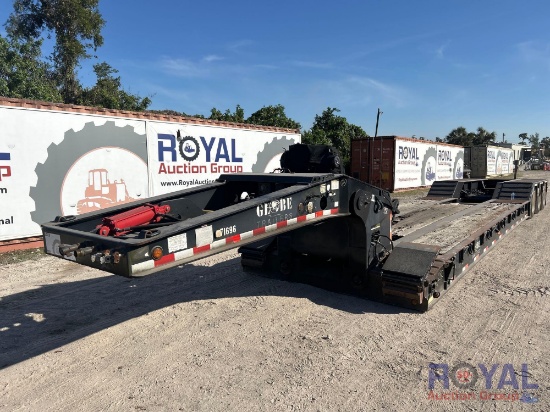 2013 Globe GTBN553 55Ton 28ft Well Tri-Axle Lowboy Trailer